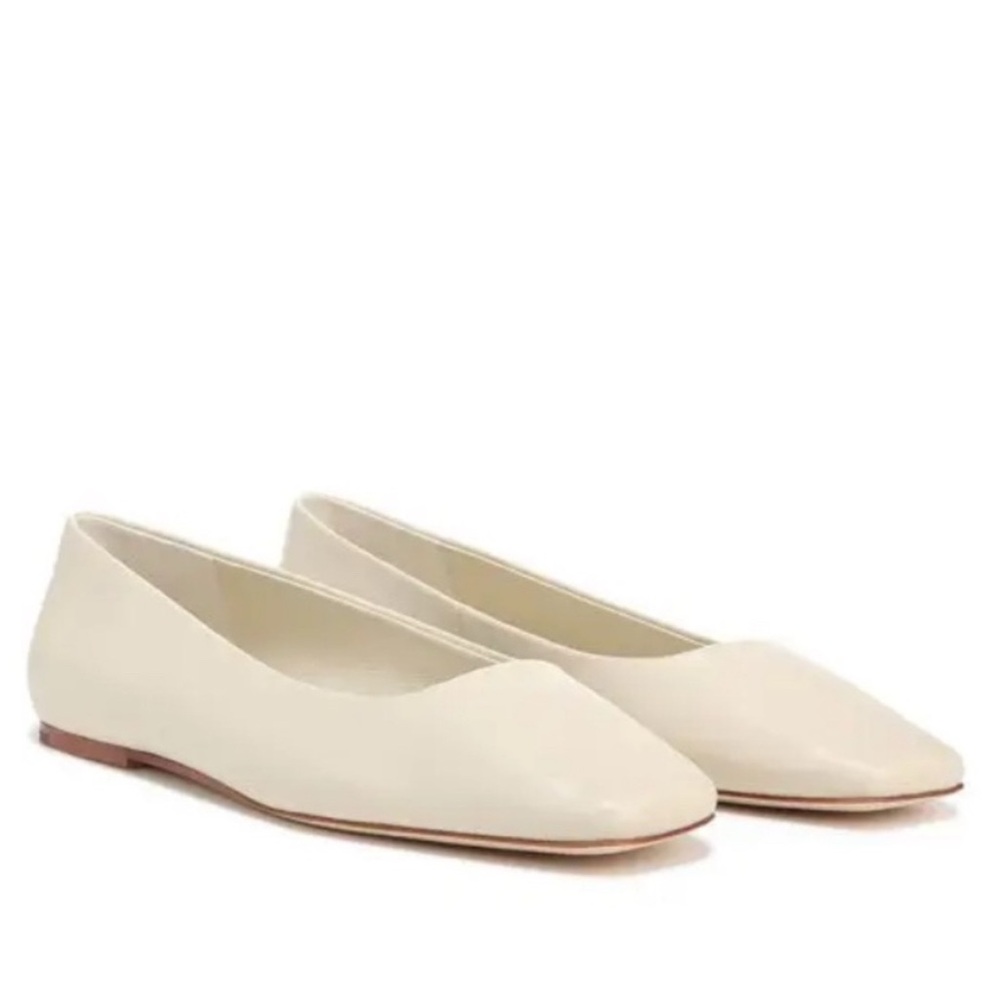 VINCE Cesta Square Toe Ballet Flat Moonlight size 38 US 7.5